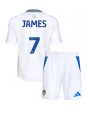 Leeds United Daniel James #7 Hjemmedraktsett Barn 2024-25 Korte ermer (+ bukser)